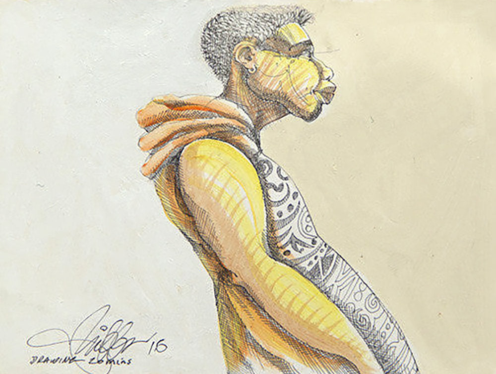 Detail of Drawing 20 Mins by Charles A. Bibbs