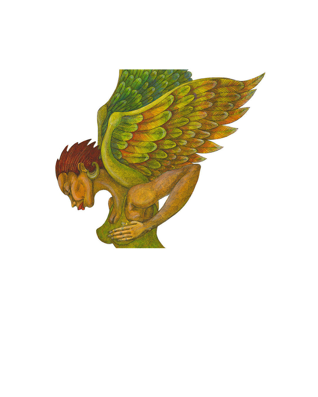Green Angel — original artwork by Charles A. Bibbs