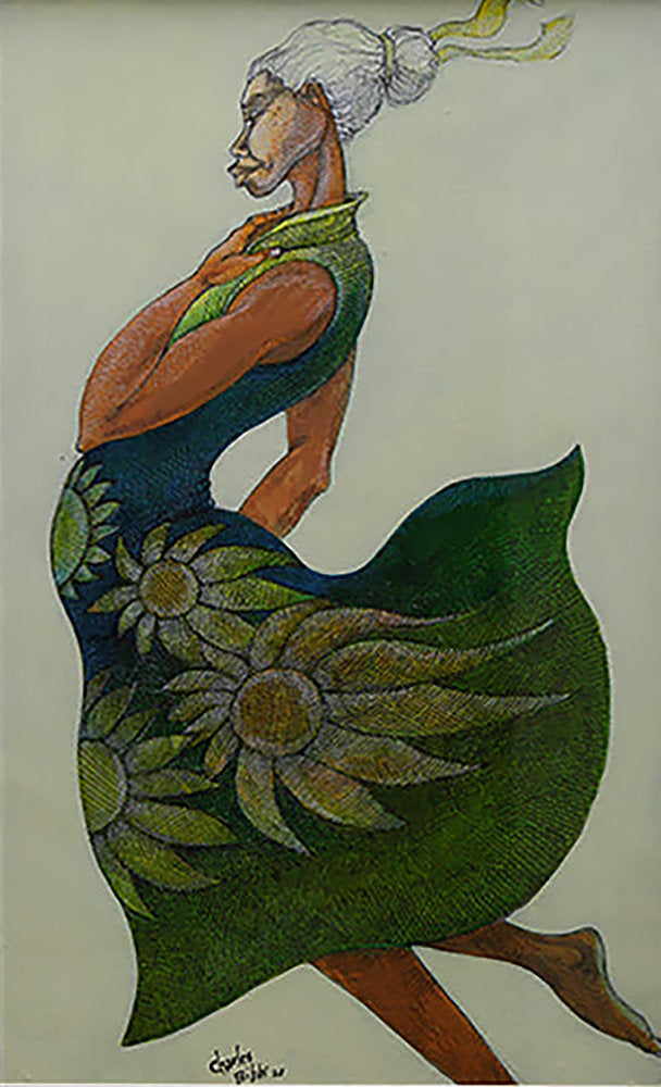 Detail of Spring Dress by Charles A. Bibbs
