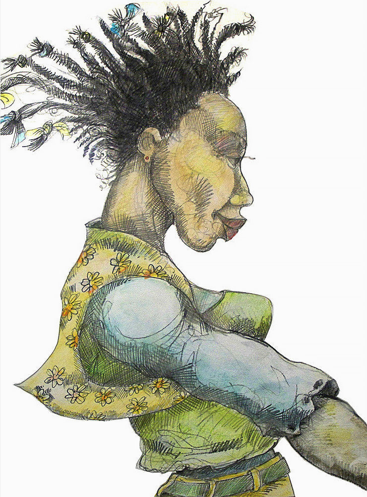 Detail of Raggedy Girl by Charles A. Bibbs