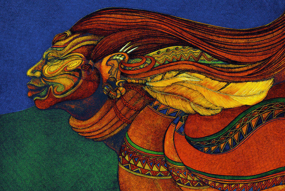 Detail of African Adorned by Charles A. Bibbs