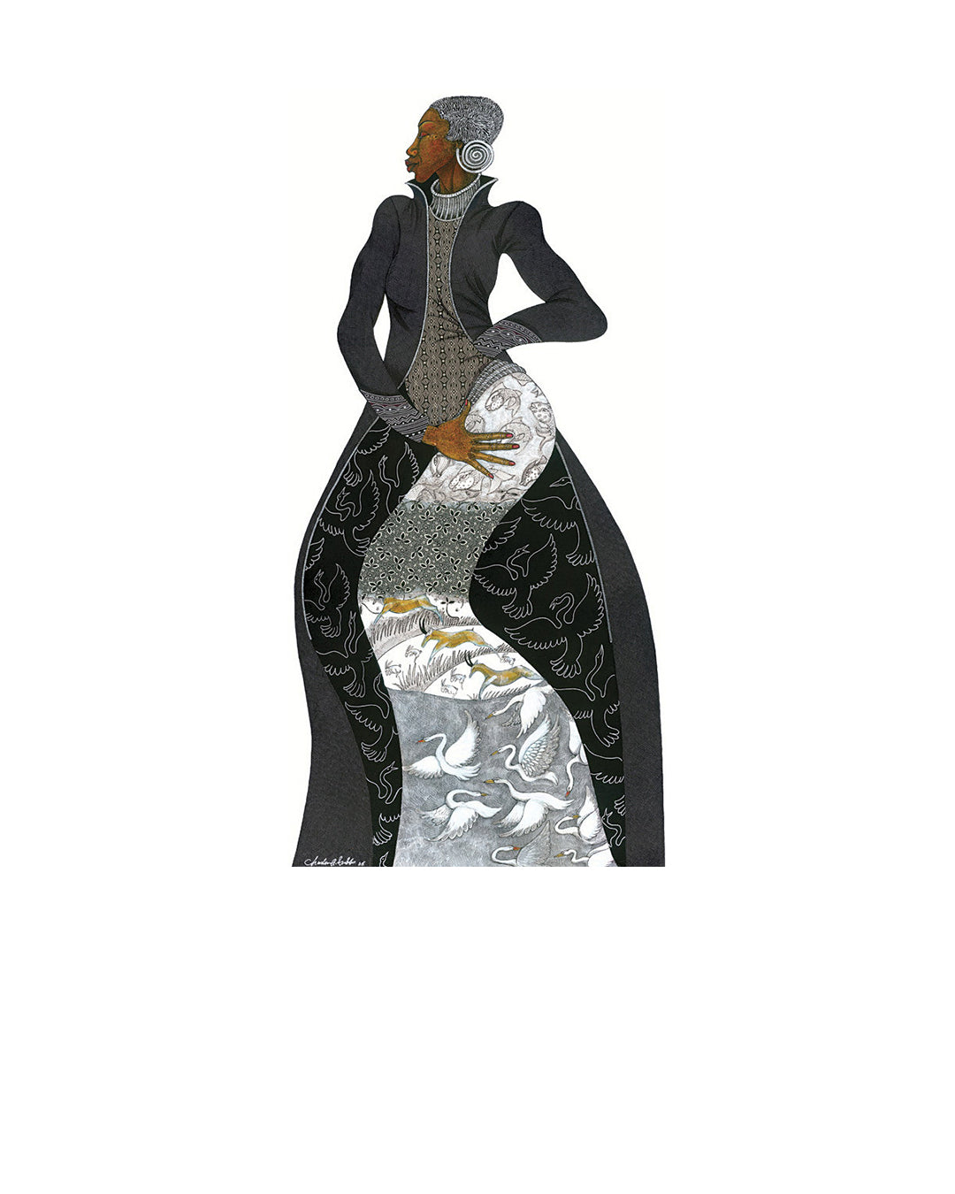 Winter — original artwork by Charles A. Bibbs