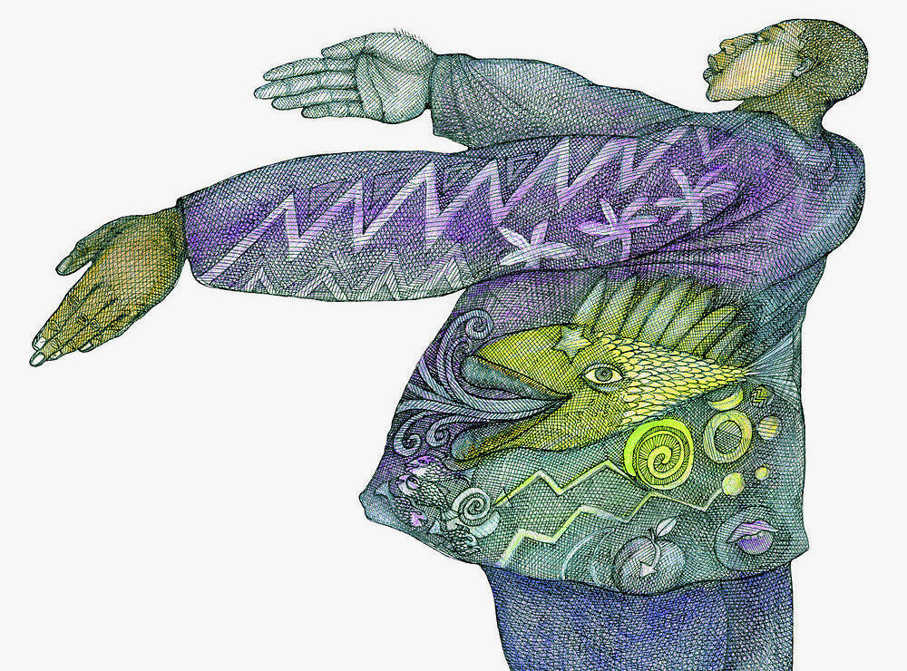 Detail of Arms Opened Wide by Charles A. Bibbs