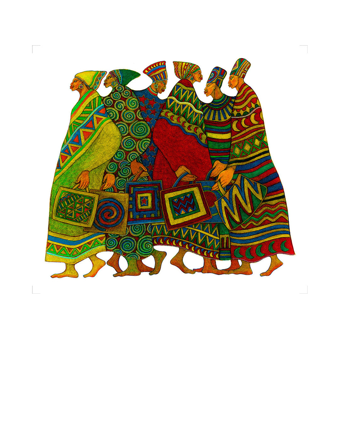 Footprints — original artwork by Charles A. Bibbs