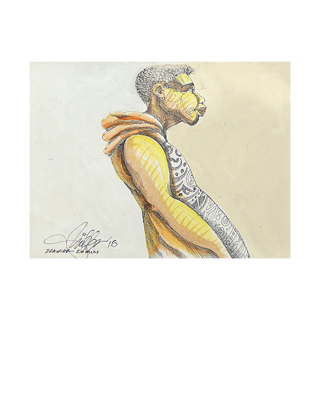 Drawing 20 Mins — original artwork by Charles A. Bibbs