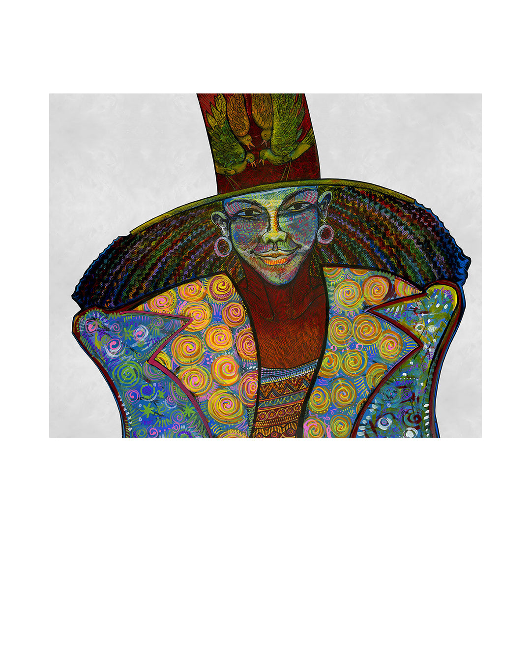 Girl In Art — original artwork by Charles A. Bibbs