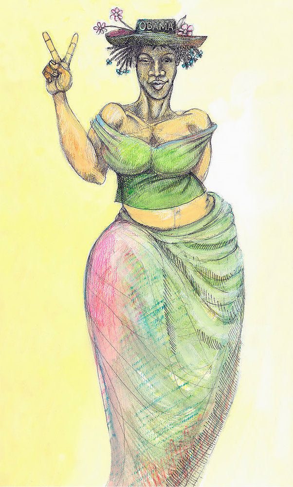 Detail of Obama Mama 2 by Charles A. Bibbs