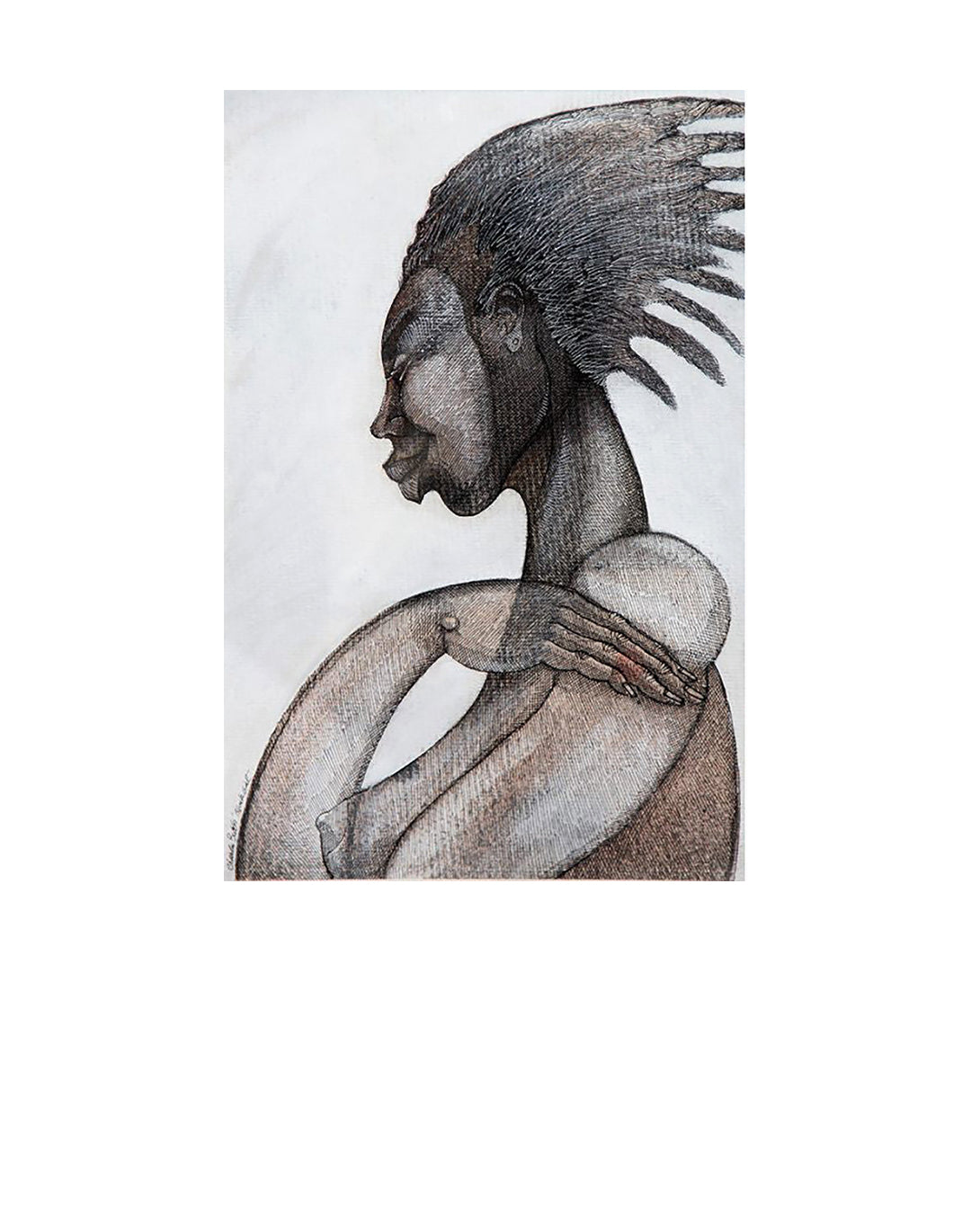 Black Girl — original artwork by Charles A. Bibbs