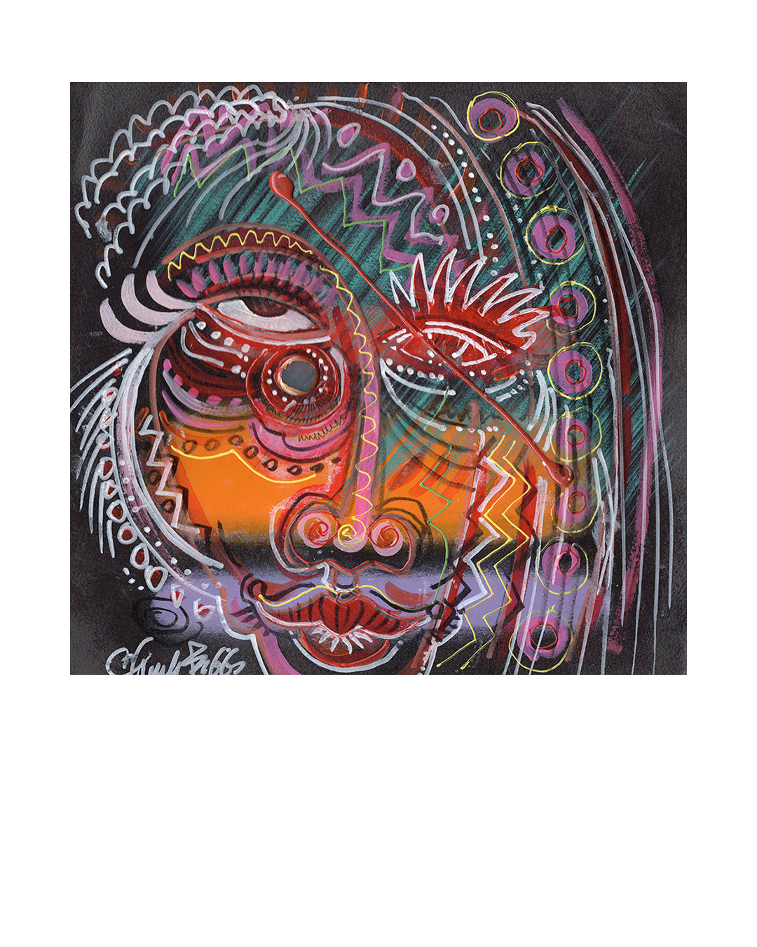 Just Being Me — original artwork by Charles A. Bibbs