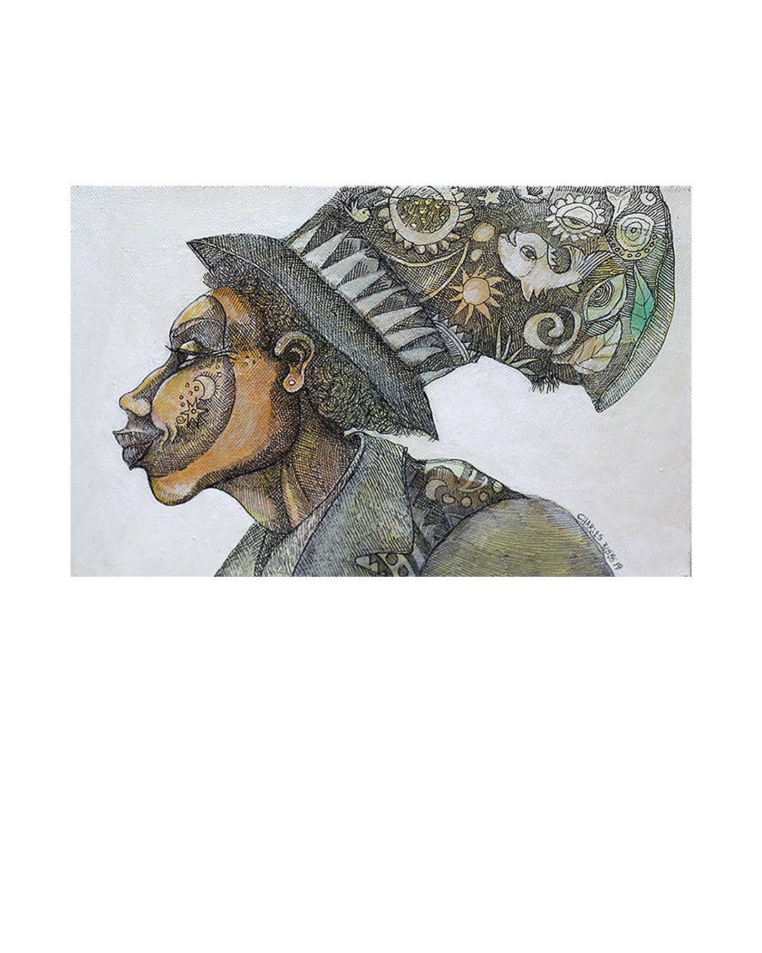 Mystic Boy — original artwork by Charles A. Bibbs