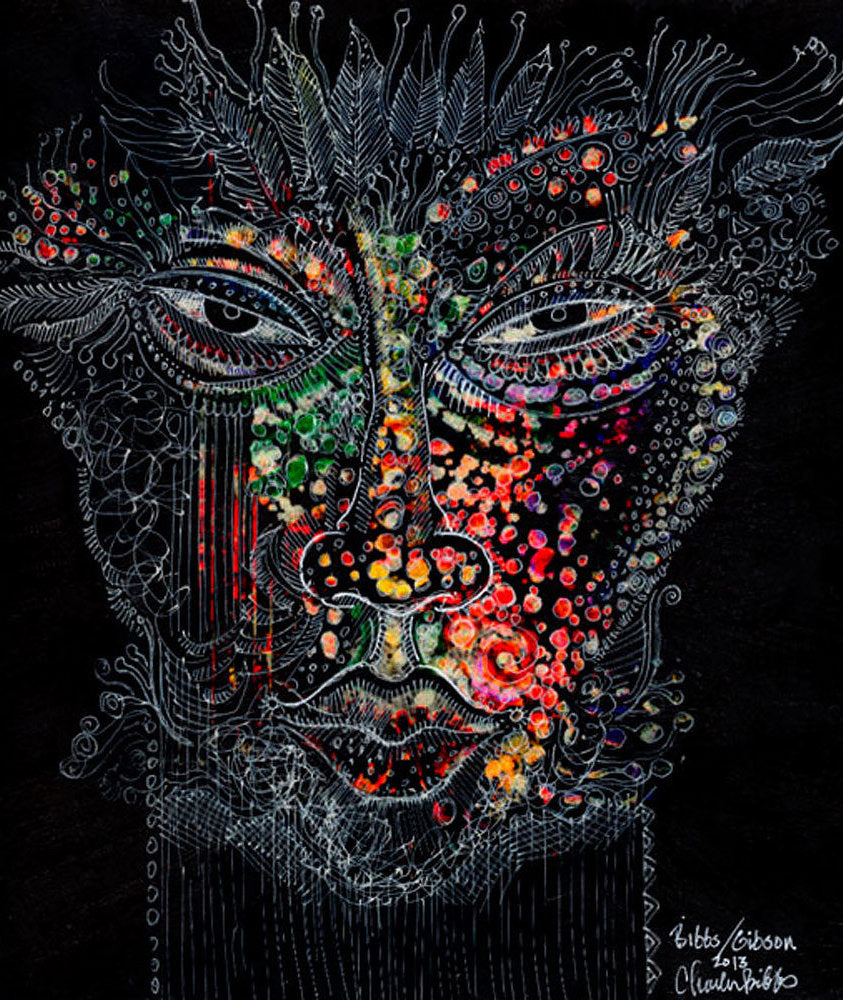 Detail of Mask #6 Collaboration by Charles A. Bibbs