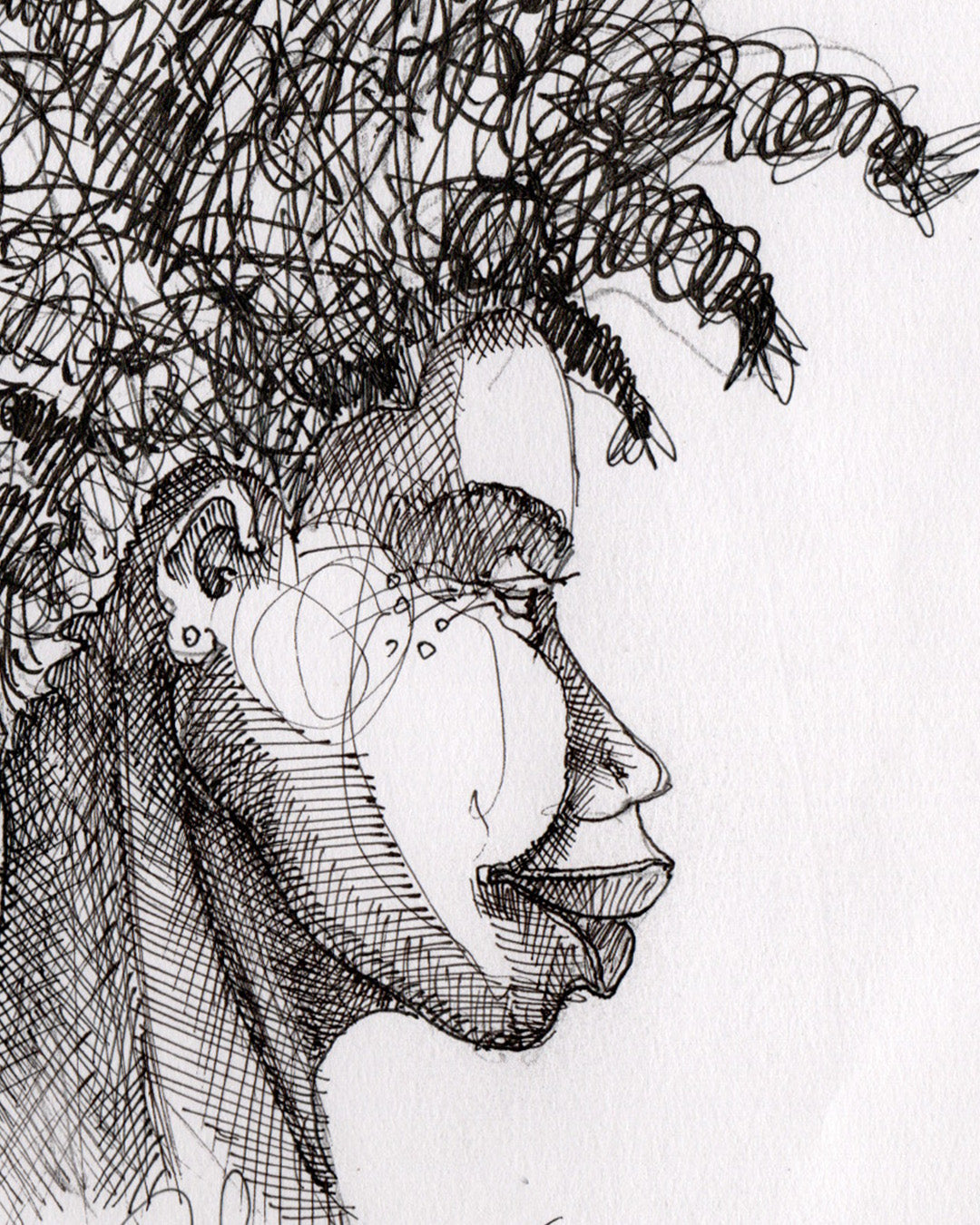 10 Min Drawing Hair by Charles A. Bibbs — Detail