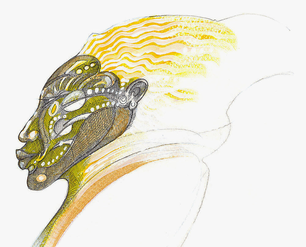 Detail of Glory Mask by Charles A. Bibbs