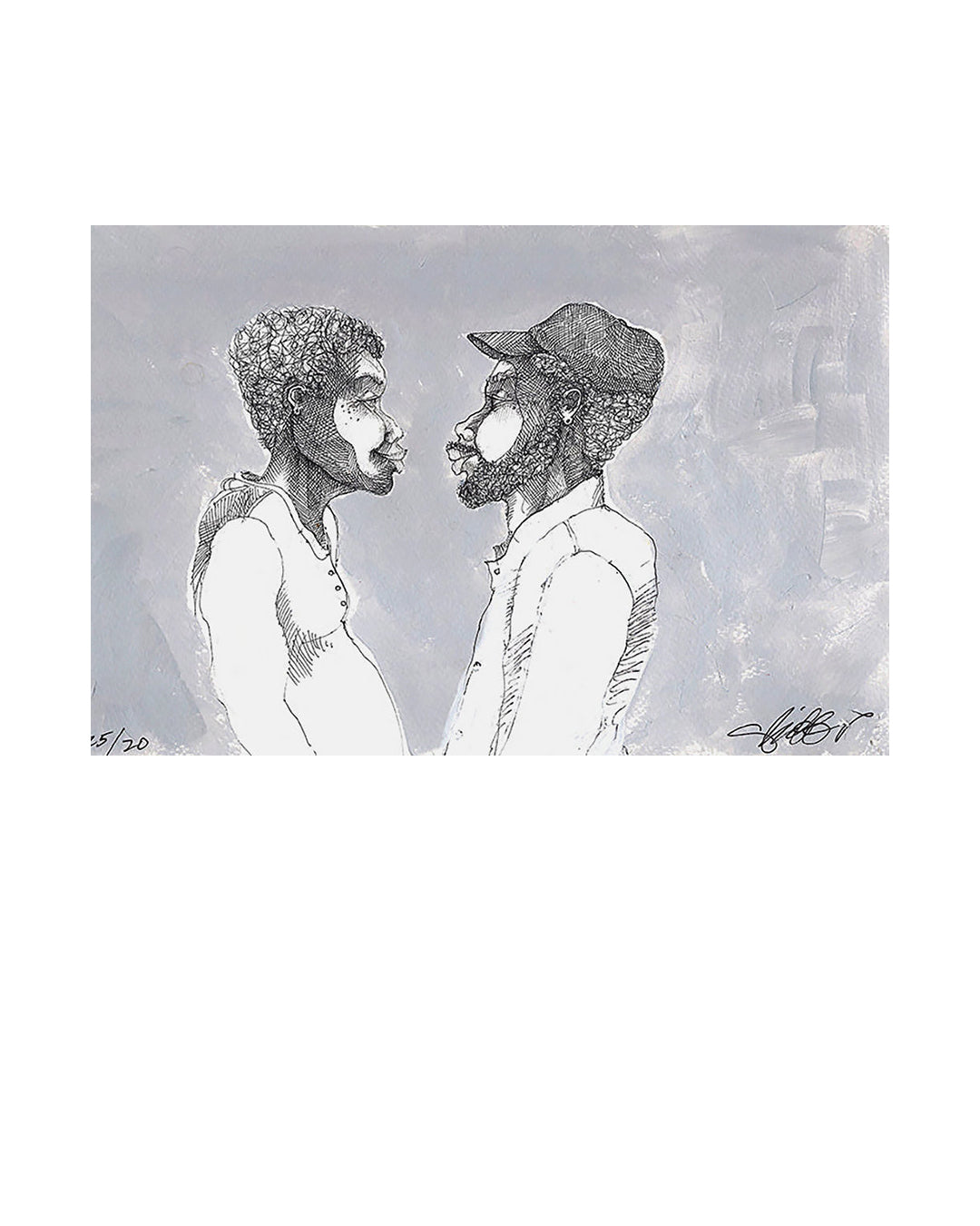 The Look — original artwork by Charles A. Bibbs