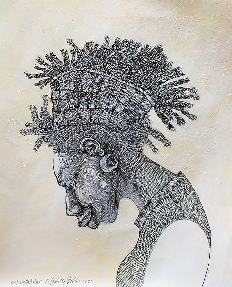 Detail of Old Netted Hat by Charles A. Bibbs
