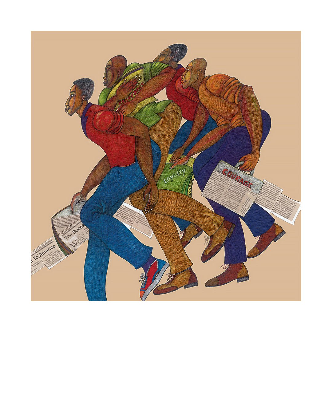 Men Of All Seasons — original artwork by Charles A. Bibbs
