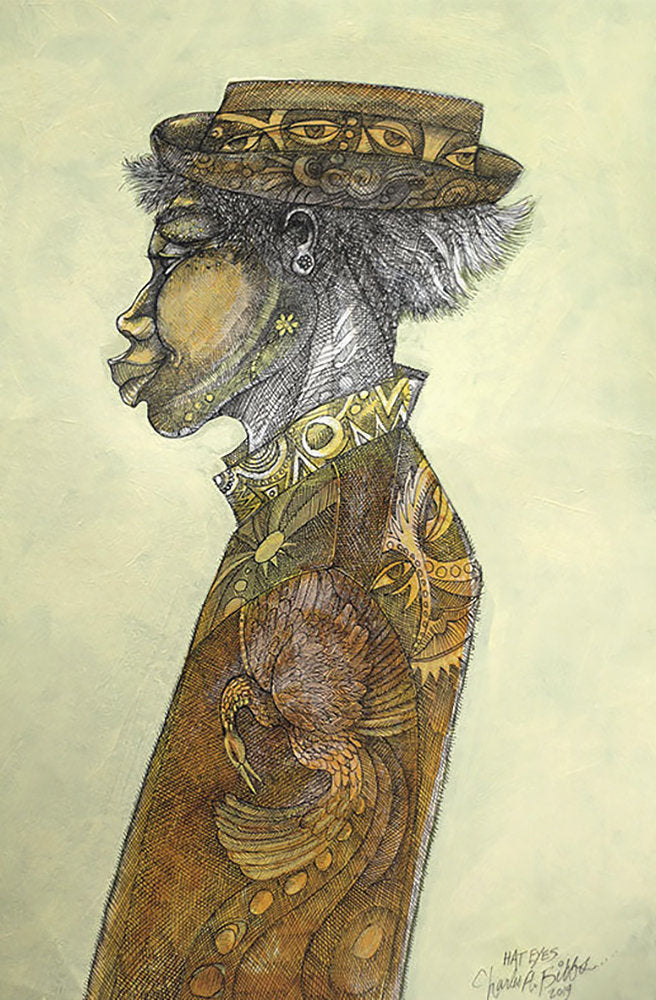 Detail of Hat Eyes by Charles A. Bibbs