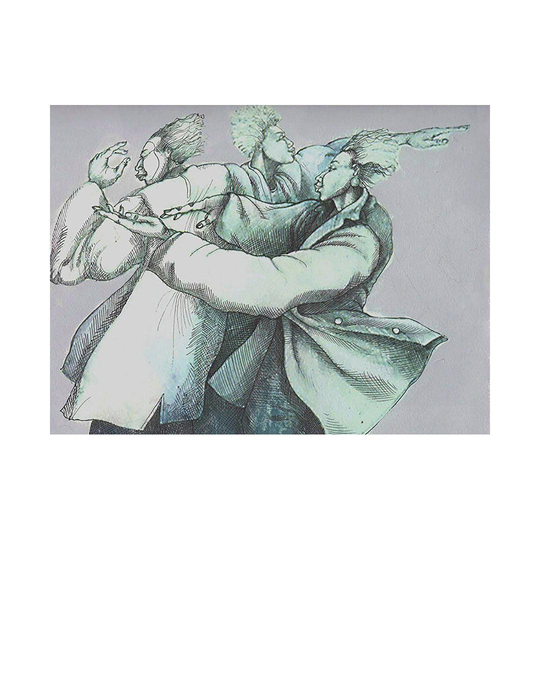 Synchronizing — original artwork by Charles A. Bibbs