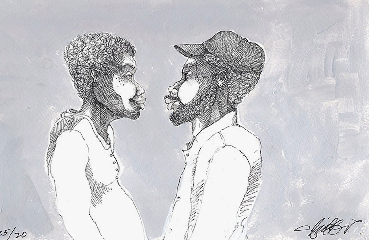 Detail of The Stare by Charles A. Bibbs