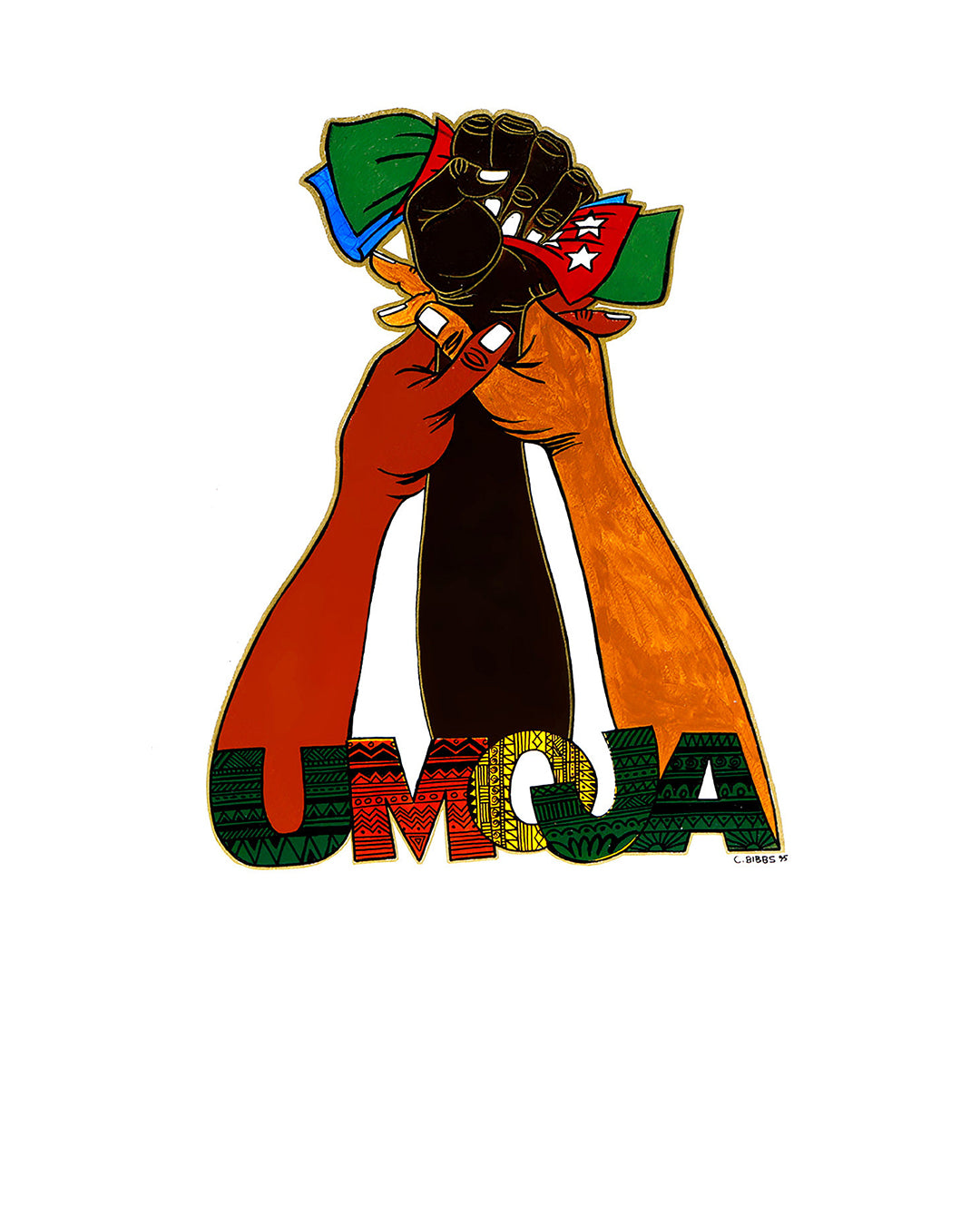Umoja (Unity) — original artwork by Charles A. Bibbs