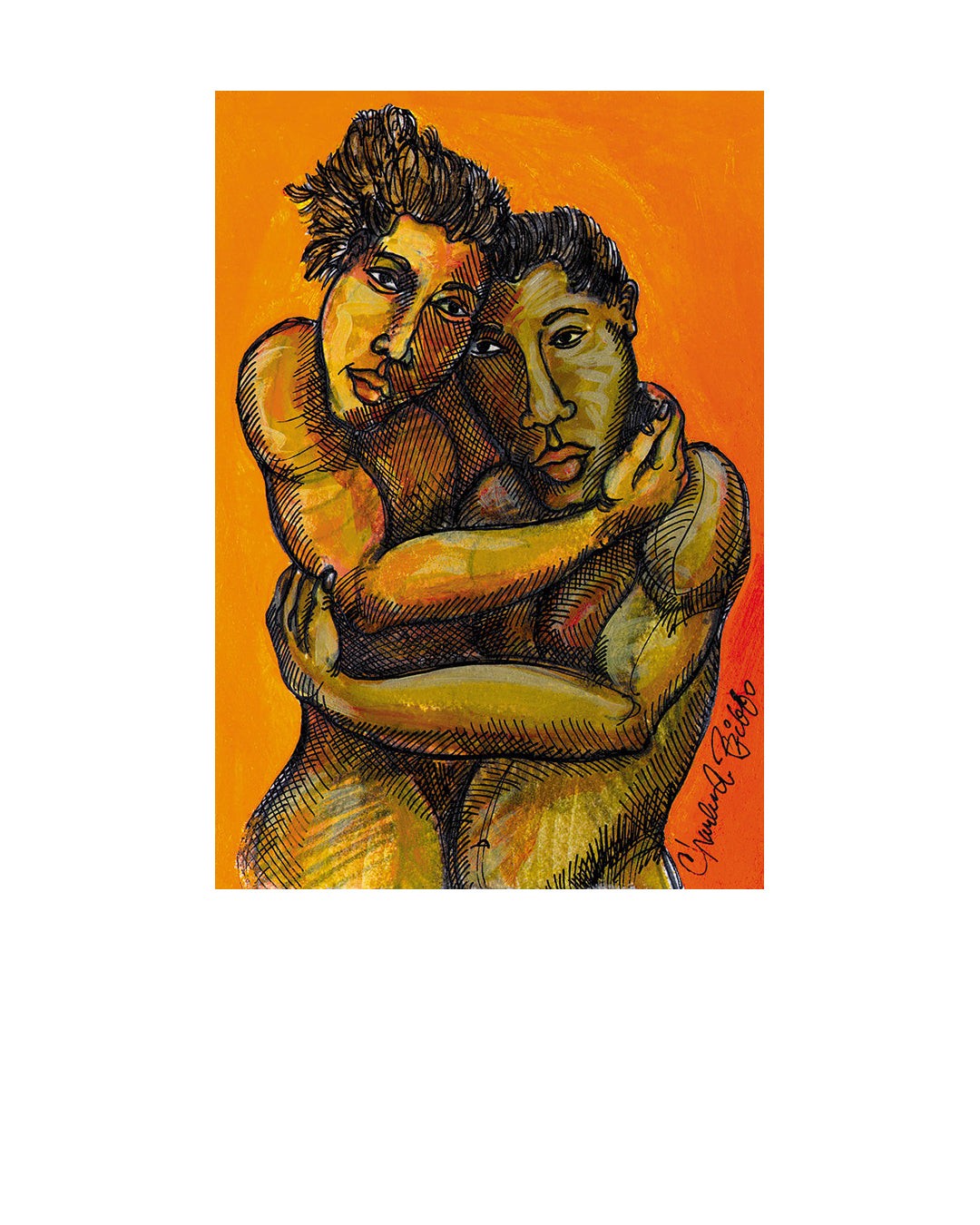 The Couple — original artwork by Charles A. Bibbs