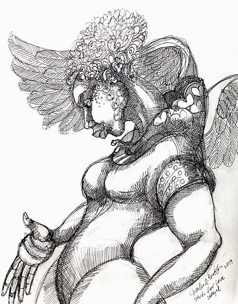 Detail of Study for Love Angel by Charles A. Bibbs