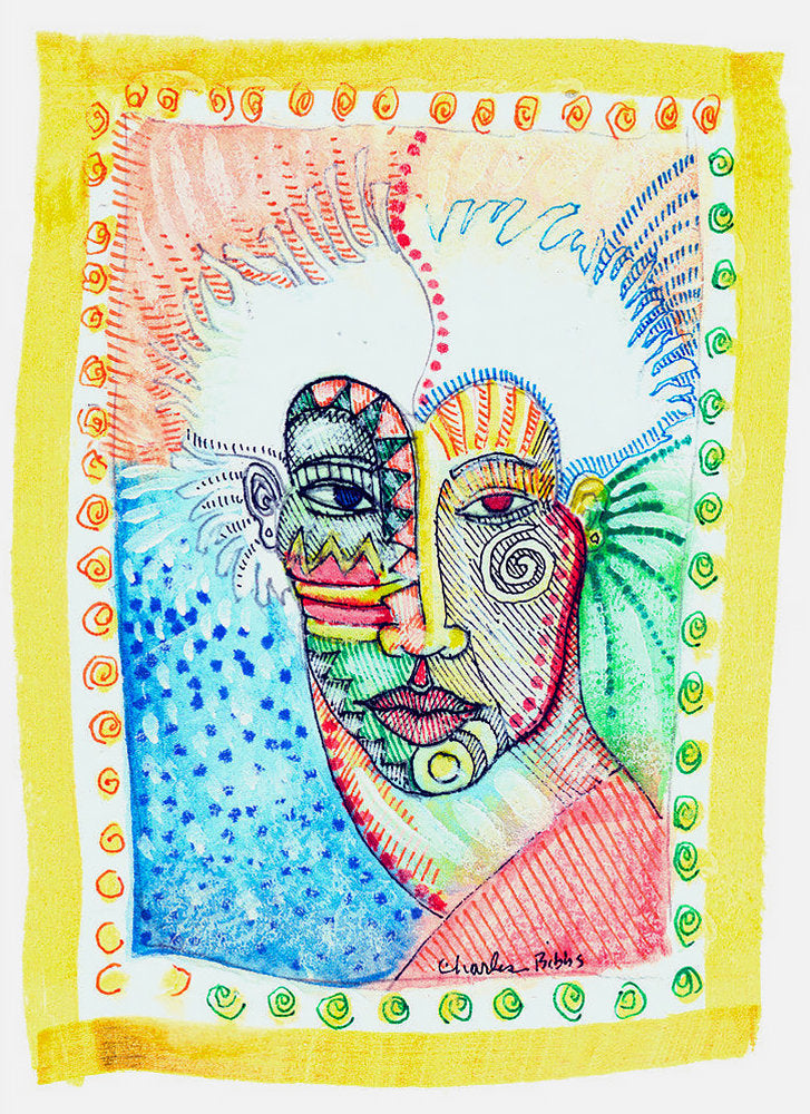 Detail of Red Eye Mask by Charles A. Bibbs