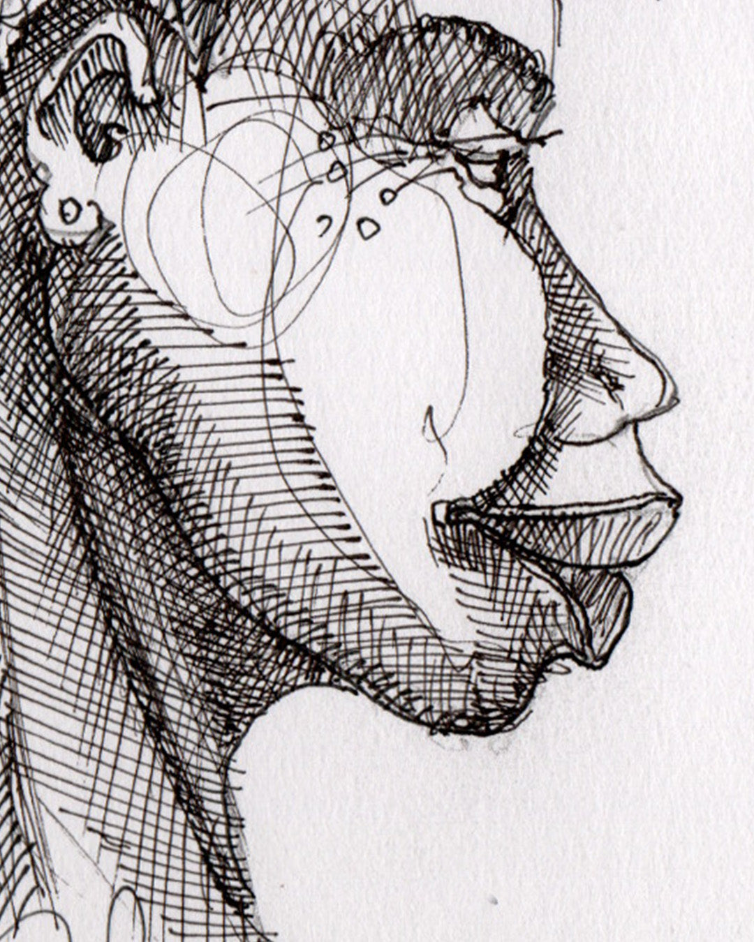 10 Min Drawing Hair by Charles A. Bibbs — Detail