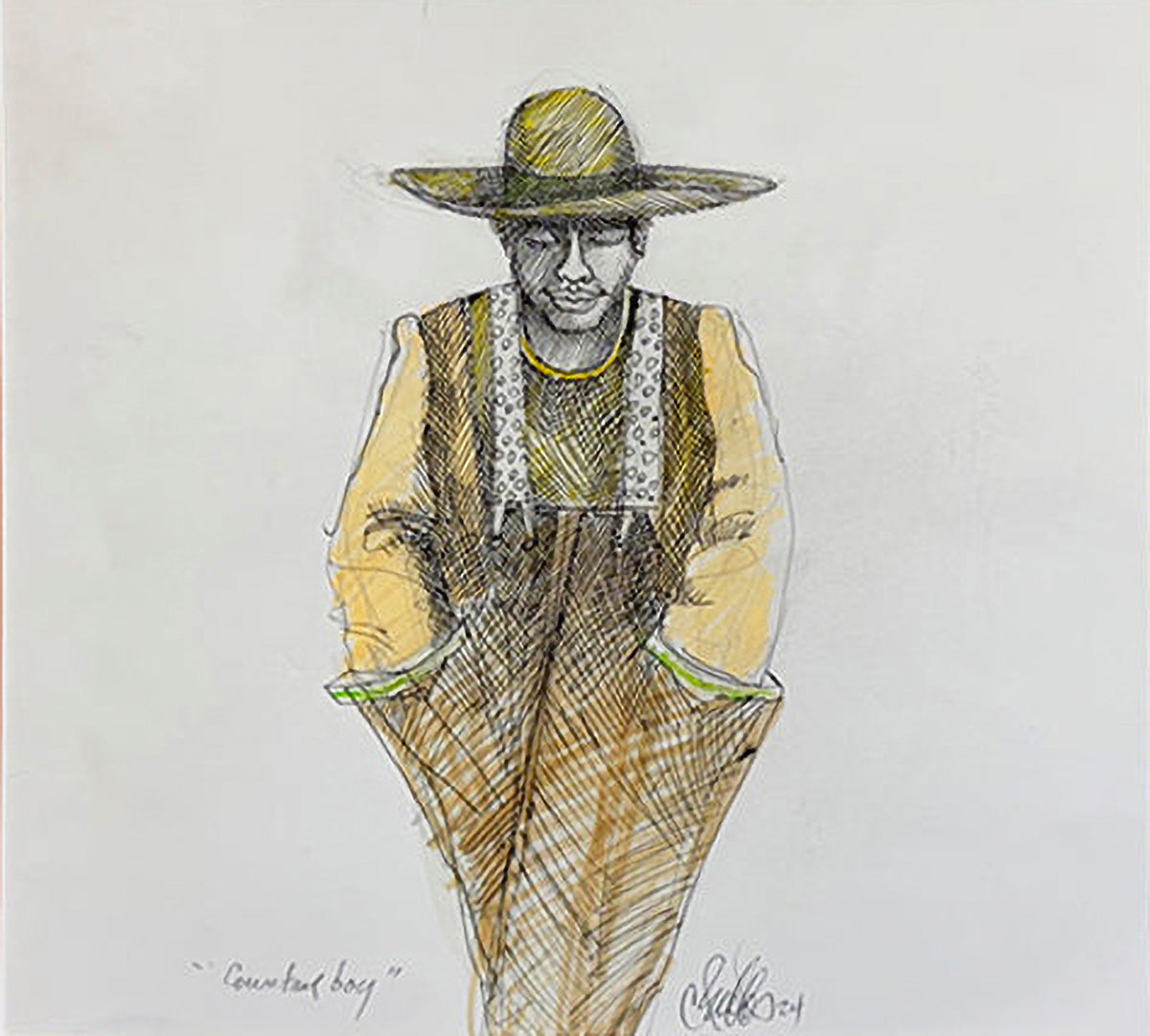 Detail of Country Boy by Charles A. Bibbs