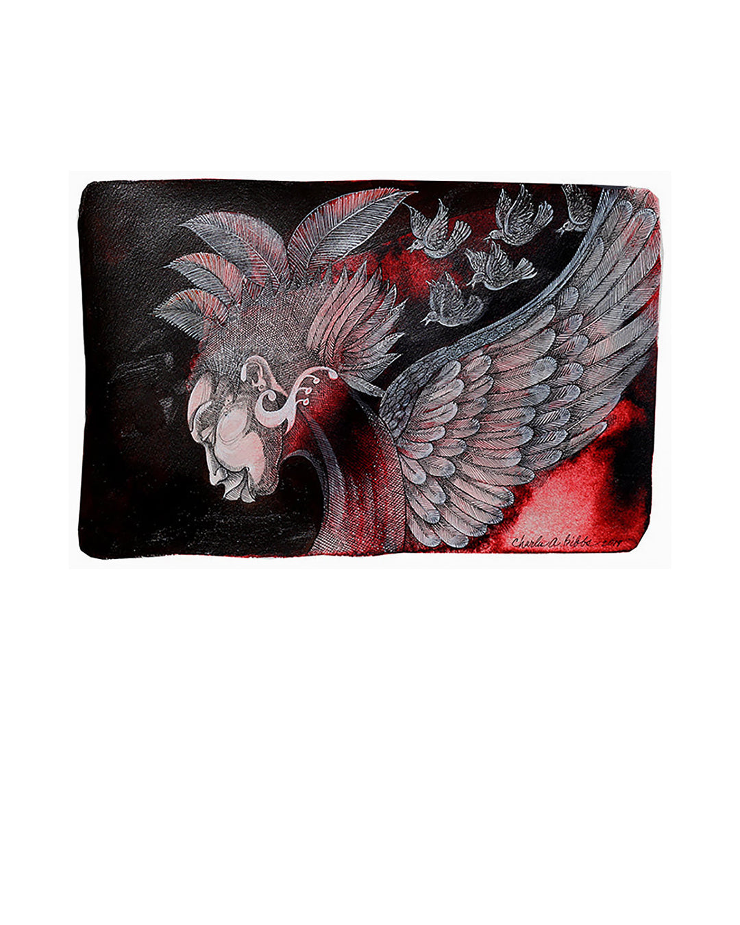 Angel With Birds — original artwork by Charles A. Bibbs