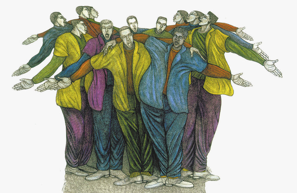 Detail of The Boys From New York by Charles A. Bibbs