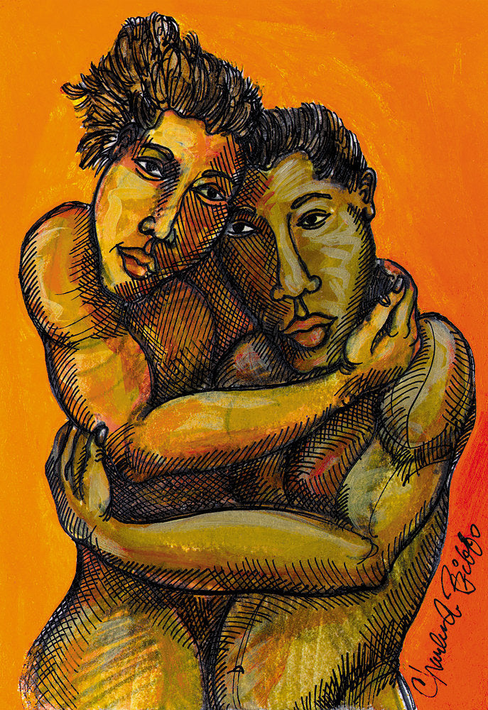 Detail of The Couple by Charles A. Bibbs