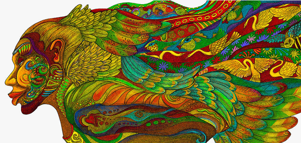 Detail of Evolution Of The Adorning Glory by Charles A. Bibbs