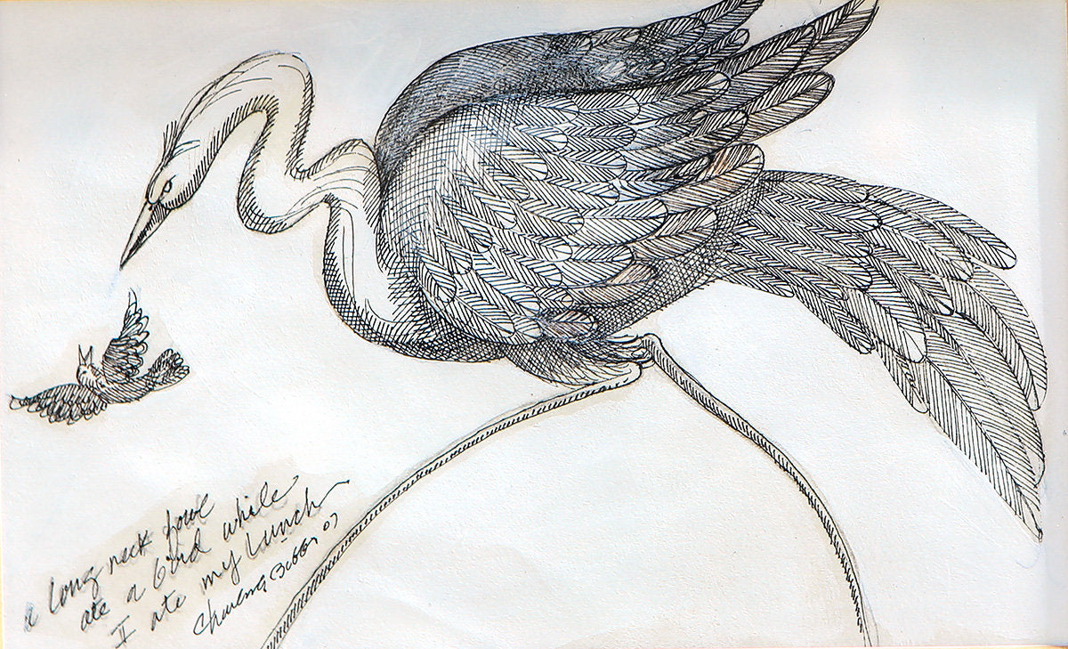 Detail of Long Neck Fowl by Charles A. Bibbs