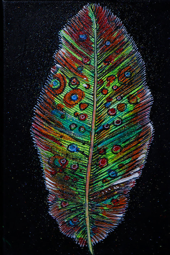 Detail of Feather No. 1 (2023) by Charles A. Bibbs