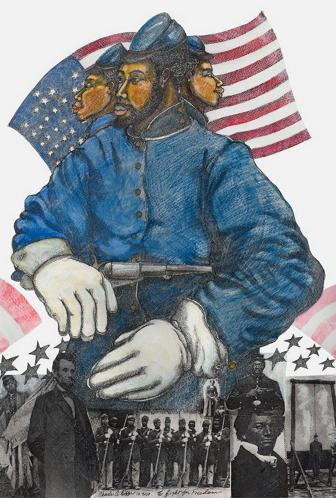 Detail of Fight For Freedom by Charles A. Bibbs