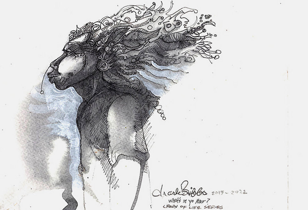 Detail of What's In Yo Hair? by Charles A. Bibbs