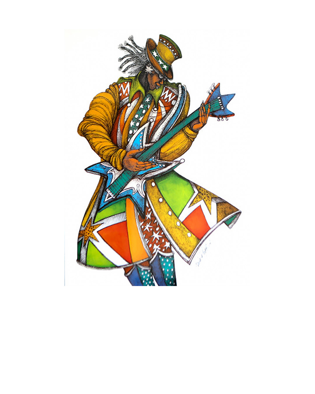 Funk Explosion II - Framed — original artwork by Charles A. Bibbs