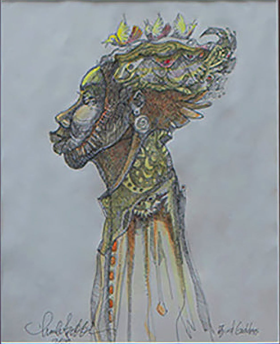 Detail of The Bird Goddess by Charles A. Bibbs