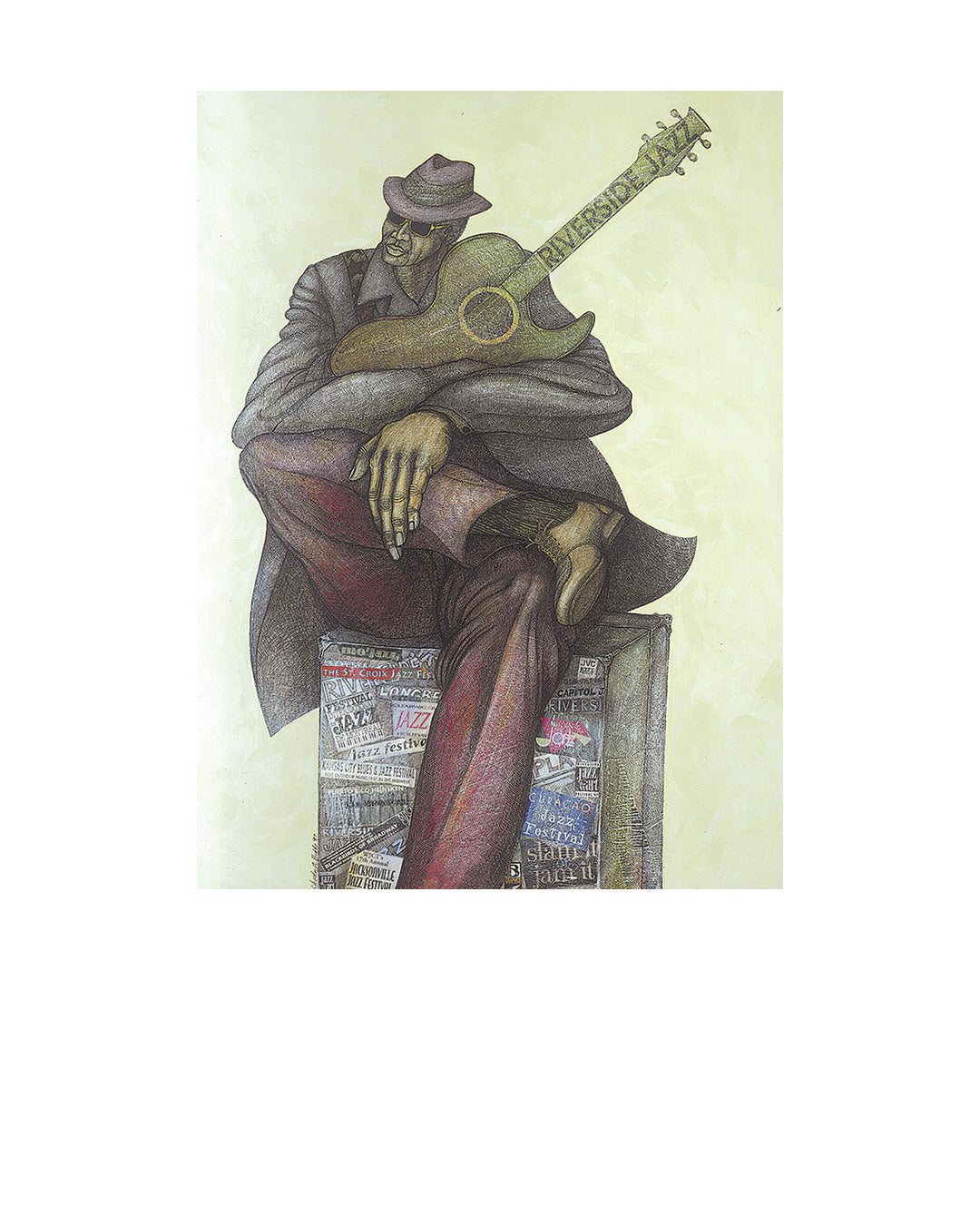 Goin' To Da Riva — original artwork by Charles A. Bibbs