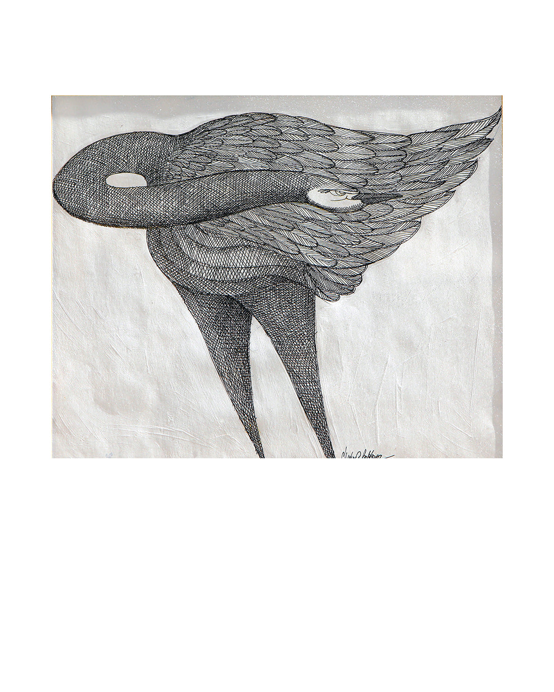 Long Neck Bird series — original artwork by Charles A. Bibbs