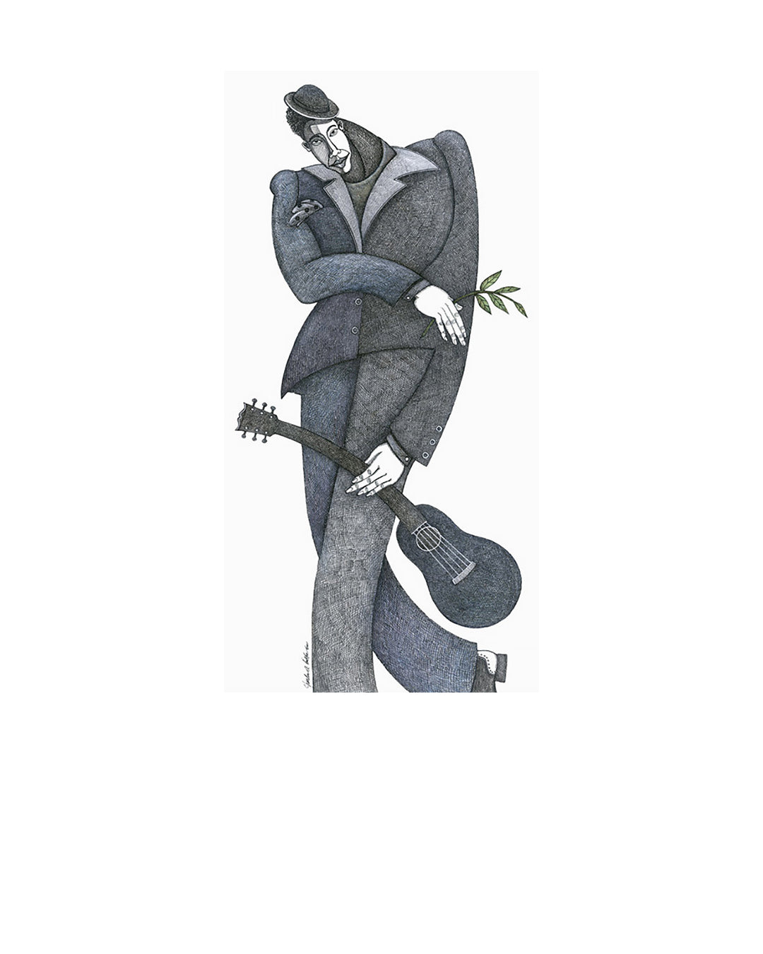 Jazz In The Park — original artwork by Charles A. Bibbs
