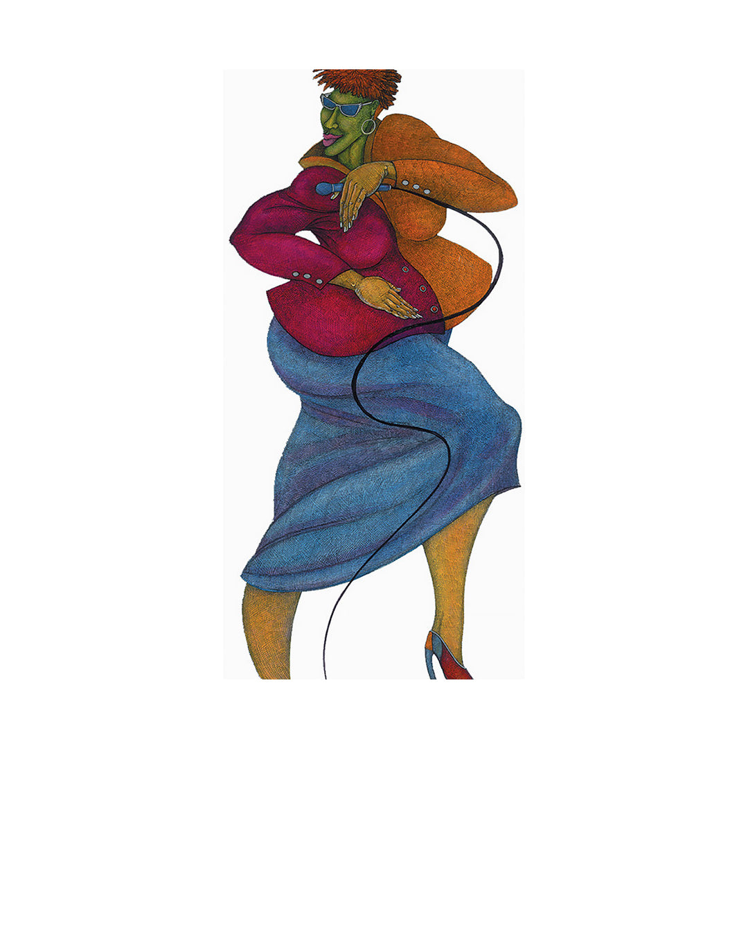 Sassy  Jaz — original artwork by Charles A. Bibbs