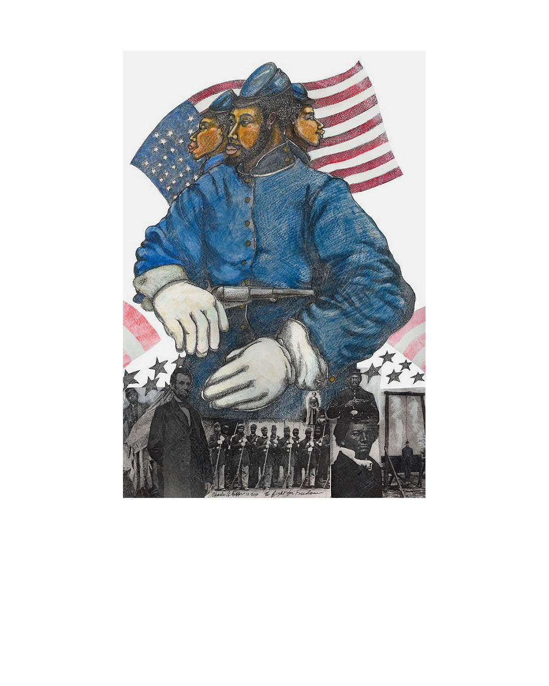 Fight For Freedom — original artwork by Charles A. Bibbs