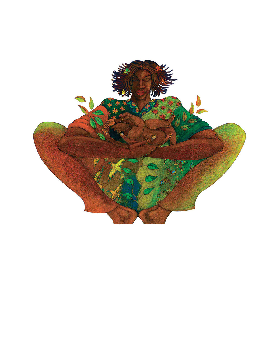 Motherhood — original artwork by Charles A. Bibbs