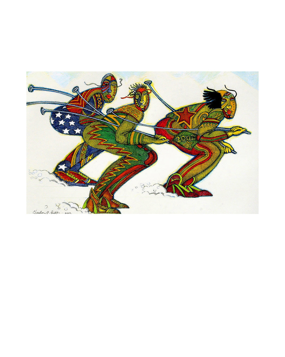 Ski Mask — original artwork by Charles A. Bibbs