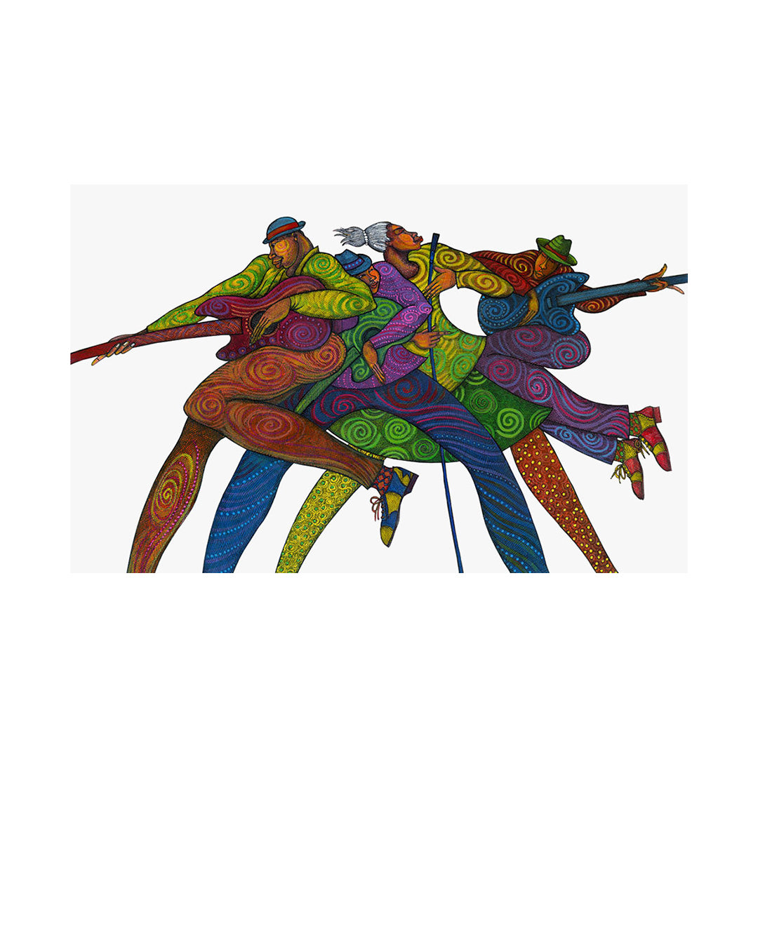 Carnaval Blues — original artwork by Charles A. Bibbs