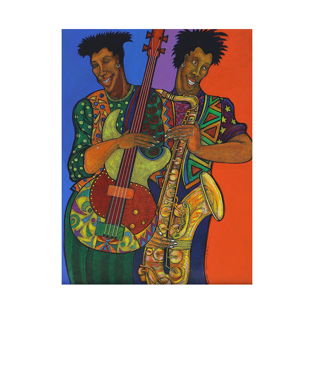 Color of Jazz — original artwork by Charles A. Bibbs