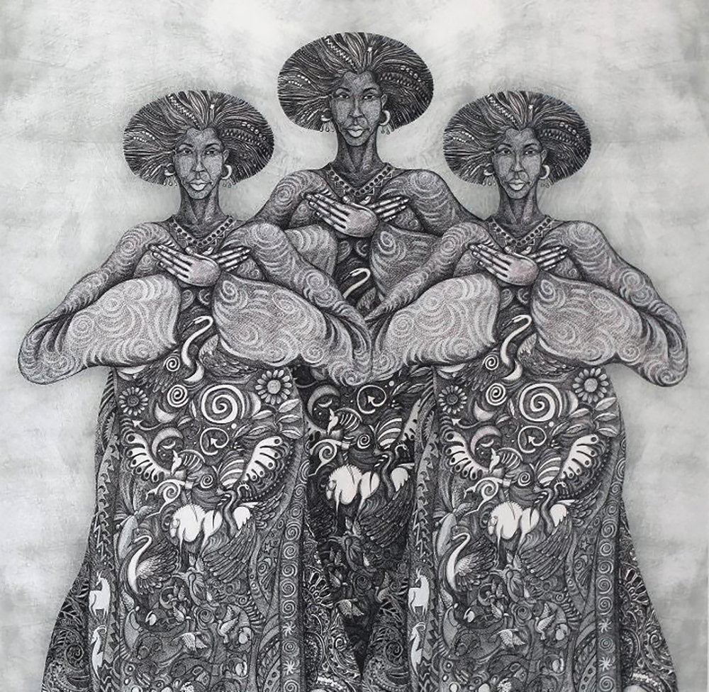 Detail of Mother Earth Generations by Charles A. Bibbs