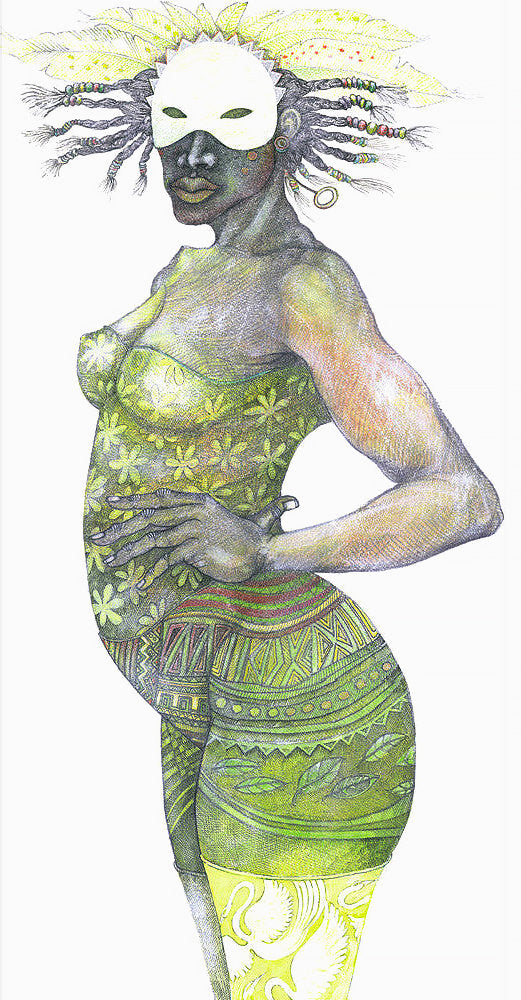 Detail of Masquerade by Charles A. Bibbs